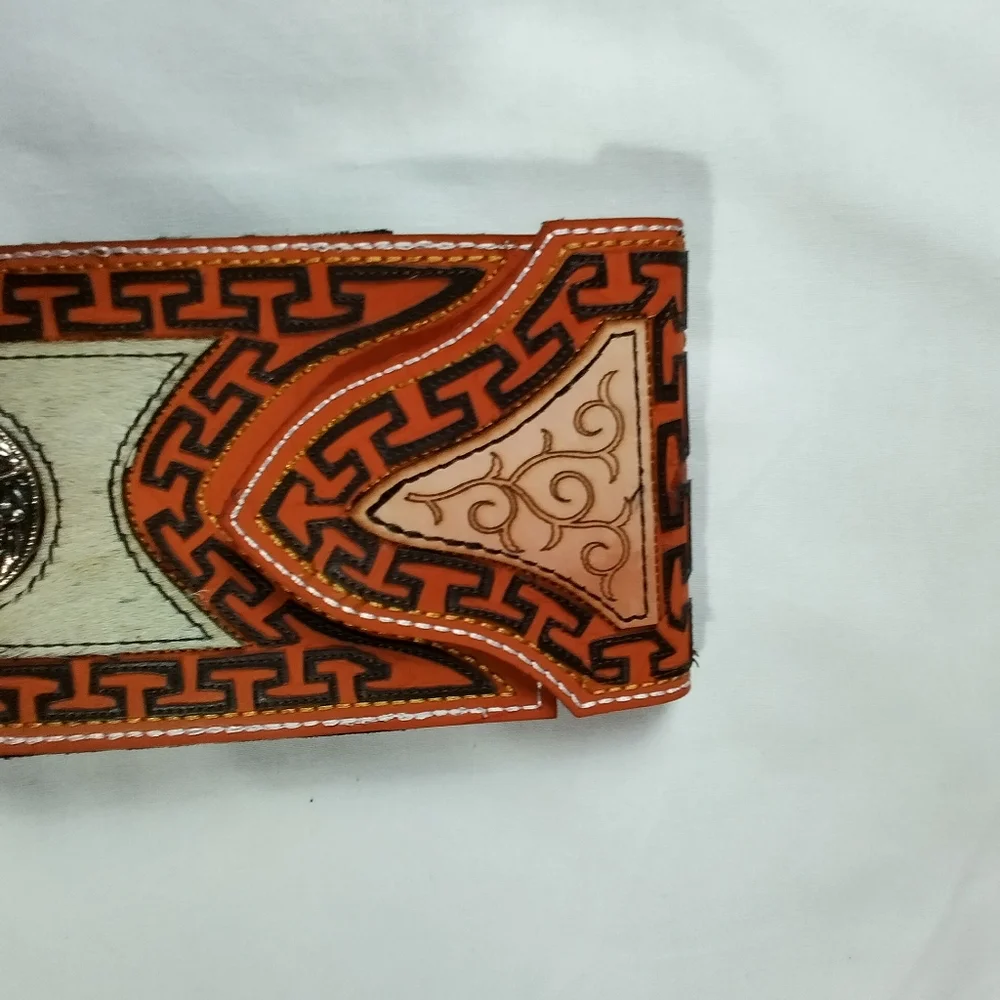 WESTERN LEATHER CELL PHONE CASE, FUNDA VAQUERA DE CUERO COWBOY RODEO PHONE‎ CASE